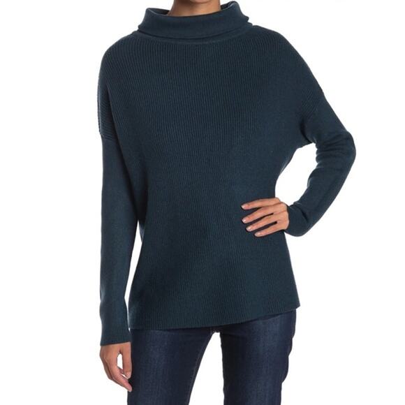 Devotion by Cyrus Ribbed Cowl/Mock Neck Pullover Sweater Sz Large in Black NWT - Picture 4 of 8